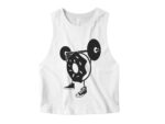 Weightlifting Donut Crop Top For Women , Gym Shirts , Cropped Workout Tank , Fitness Apparel , Gym Tank For Weightlifing Bodybuilding