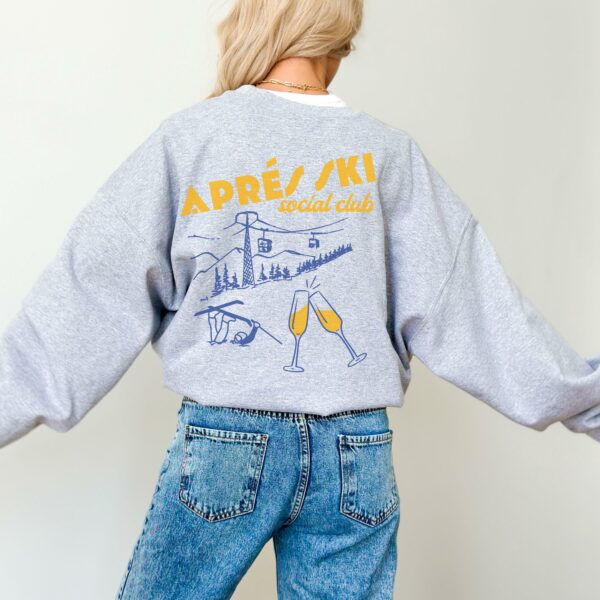 Vintage Apres Ski Girls Weekend Crewneck, Apres Ski Sweatshirt, Apres Ski Sweater, Winter Sports Sweatshirt, Vintage Retro Ski Crewneck