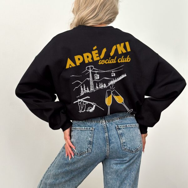 Vintage Apres Ski Girls Weekend Crewneck, Apres Ski Sweatshirt, Apres Ski Sweater, Winter Sports Sweatshirt, Vintage Retro Ski Crewneck