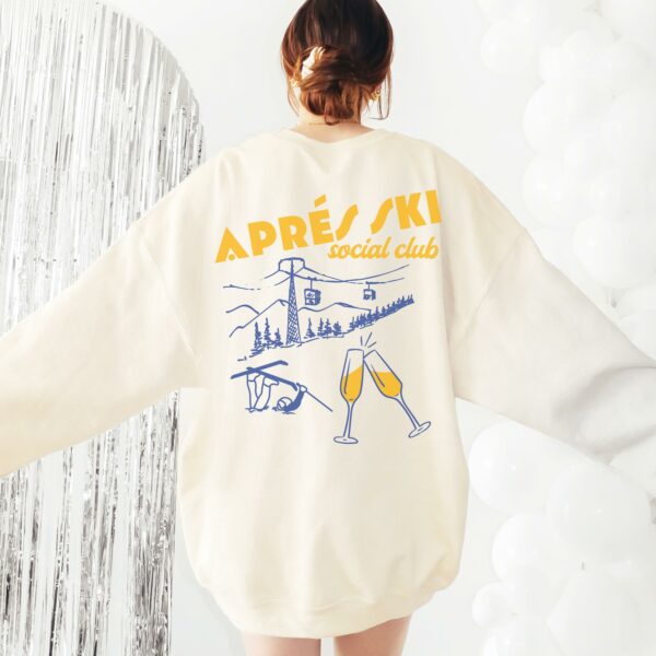 Vintage Apres Ski Girls Weekend Crewneck, Apres Ski Sweatshirt, Apres Ski Sweater, Winter Sports Sweatshirt, Vintage Retro Ski Crewneck