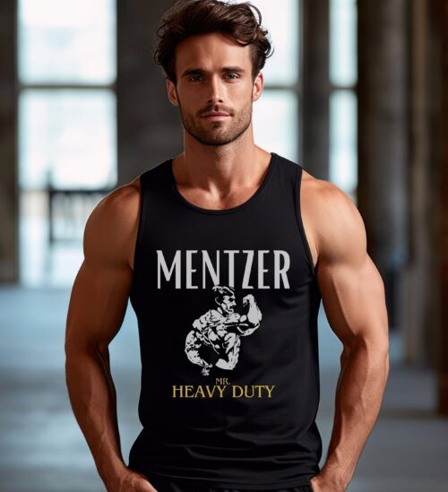 Mike Mentzer Heavy Duty Classic Bodybuilding T-Shirt Tank Top Gym Art Gift 100% Cotton Black White Training Golden Era Olympia Old School