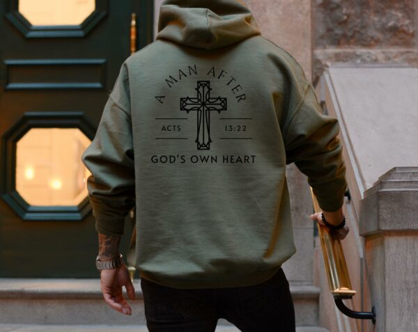 Men'S Christian Hoodie Bible Verse Hoodie Christian Merch Mens Christian Streetwear Jesus Hoodie Christian Sweatshirt Jesus Apparel Sweater