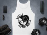 Hustle For That Muscle Gym Workout Motivational T-Shirt, Fitness Bodybuilding Tee, Muscle Training Exercise Graphic Shirt