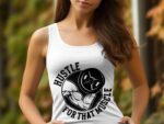 Hustle For That Muscle Gym Workout Motivational T-Shirt, Fitness Bodybuilding Tee, Muscle Training Exercise Graphic Shirt